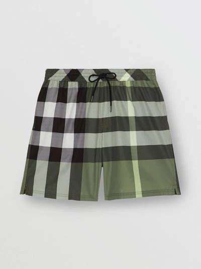 burberry swim shorts green|burberry check drawcord swim shorts.